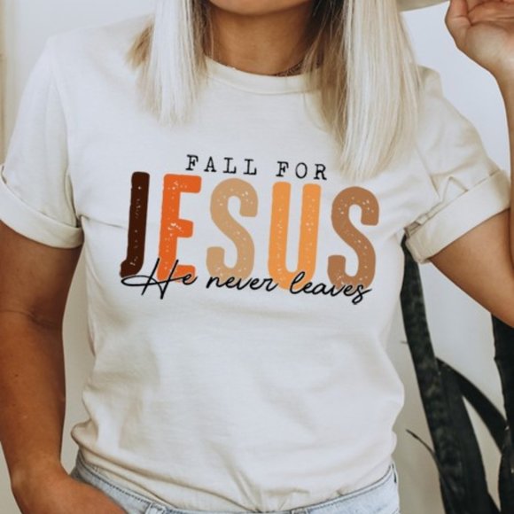 NWT Fall for Jesus tee - Picture 1 of 1